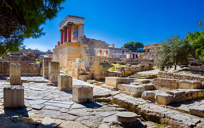 Ruine van Knosses in op Kreta