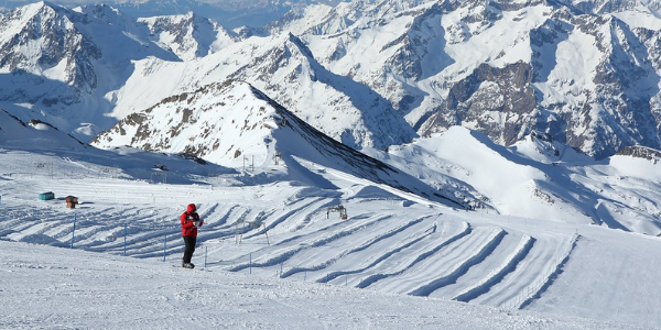 les Deux alpes gletsjer snowpark