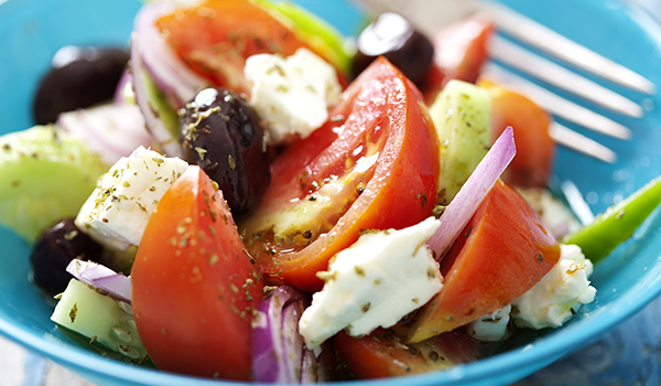 greek salad, greece, griekenland, gezond