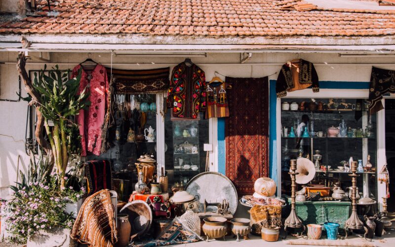 Bazar coloré, Bodrum, Turquie