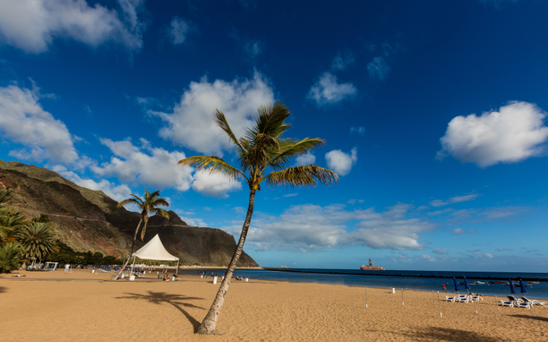 Playa de Las Teresitas, Iles Canaries, Tenerife, Espagne