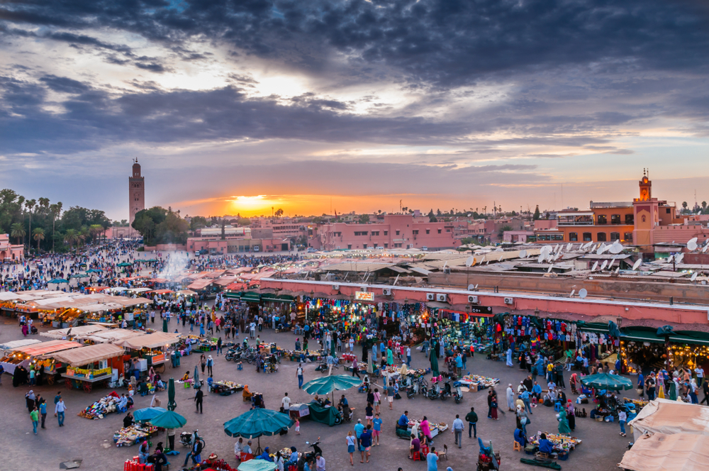 het iconische Djemaa el-Fna plein